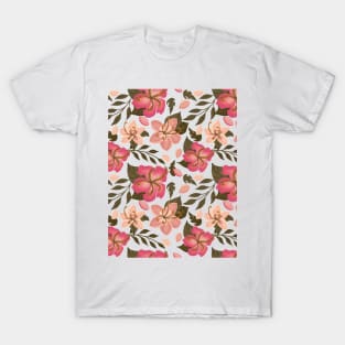 Sunny Digital Tropical Florals - Warm Palette T-Shirt